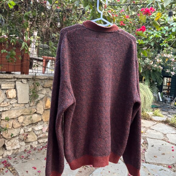 Palmes Burgundy/Brown Inter Cardigan - Picture 3 of 8